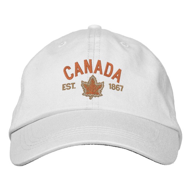Canadian Anniversary Embroidery Canada Embroidered Hat (Front)