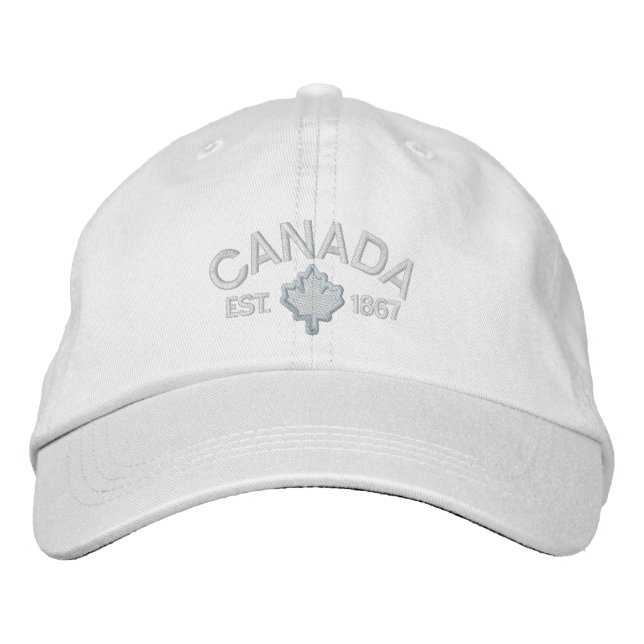 Canadian Anniversary Embroidery Canada Embroidered Hat (Front)