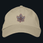 Canadian Anniversary Embroidery Canada Embroidered Hat<br><div class="desc">An all Canadian stylish classic iconic maple leaf custom embroidery design gift for all festive occasions and friendly gatherings. A great embroidered gift to wear or to share. A design statement that is sure to make an impression on formal and on casual occasions. Or perhaps a last minute gift for...</div>