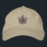 Canadian Anniversary Embroidery Canada Embroidered Hat<br><div class="desc">An all Canadian stylish classic iconic maple leaf custom embroidery design gift for all festive occasions and friendly gatherings. A great embroidered gift to wear or to share. A design statement that is sure to make an impression on formal and on casual occasions. Or perhaps a last minute gift for...</div>