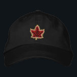 Canadian Anniversary Embroidery Canada Embroidered Hat<br><div class="desc">An all Canadian stylish classic iconic maple leaf custom embroidery design gift for all festive occasions and friendly gatherings. A great embroidered gift to wear or to share. A design statement that is sure to make an impression on formal and on casual occasions. Or perhaps a last minute gift for...</div>