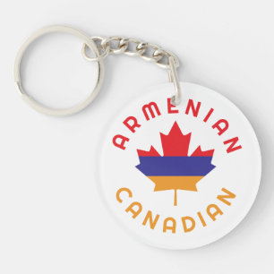 Canadian Armenian  Roots Key Ring
