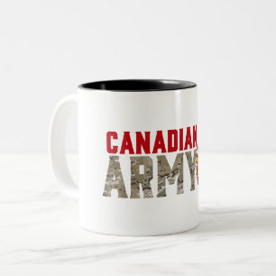 Canadian Army Soldier Two-Tone Coffee Mug