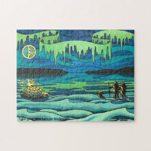 Canadian Art Puzzle Personalised Winter Landscape