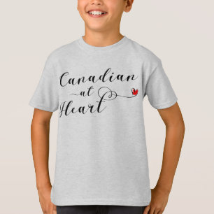Canadian At Heart Tee Shirt, Canada