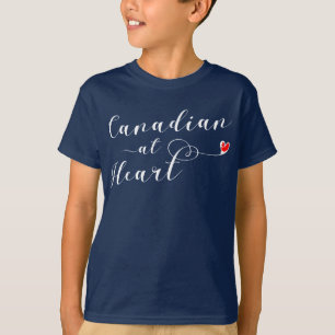 Canadian At Heart Tee Shirt, Canada
