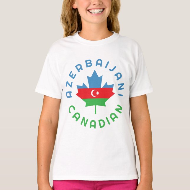 Canadian Azerbaijan   Roots T-Shirt (Front)