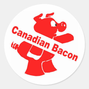 Canadian Bacon Classic Round Sticker