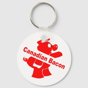 Canadian Bacon Key Ring