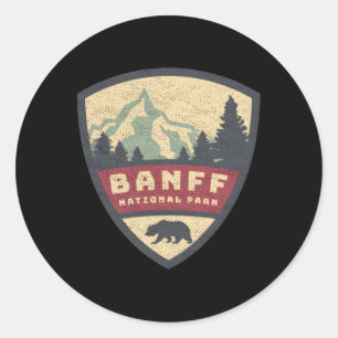 Canadian Banff National Park Classic Round Sticker