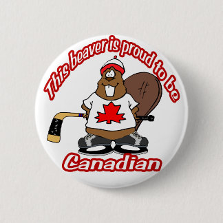 Canadian Beaver Button