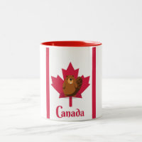 Canadian beaver cartoon travel poster