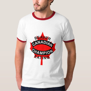 Canadian Beaver Eating Champion T-Shirt