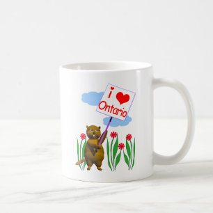 Canadian Beaver Loves Ontario Coffee Mug