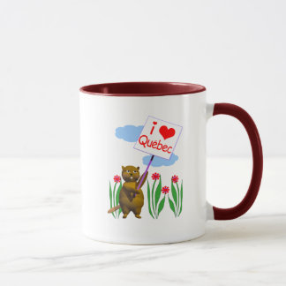 Canadian Beaver Loves Quebec Mug