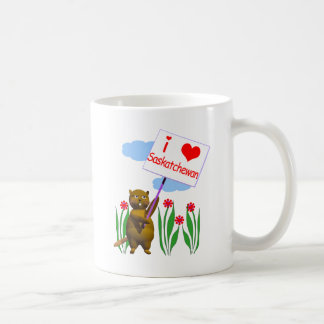 Canadian Beaver Loves Saskatchewan Coffee Mug