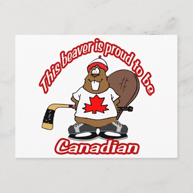 Canadian Beaver Postcard (Front)