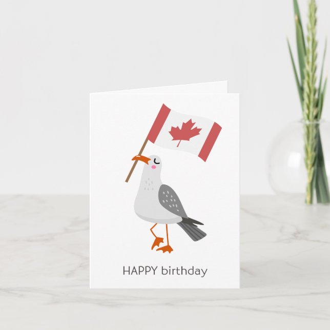 Canadian Birthday Card – Happy Birthday (Front)