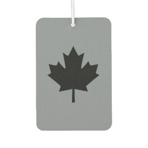 Canadian Black Maple Leaf Decor Car Air Freshener