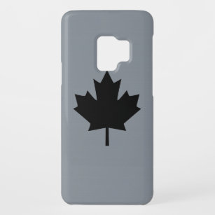Canadian Black Maple Leaf Decor Case-Mate Samsung Galaxy S9 Case