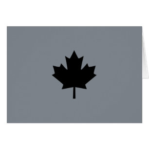 Canadian Black Maple Leaf Display