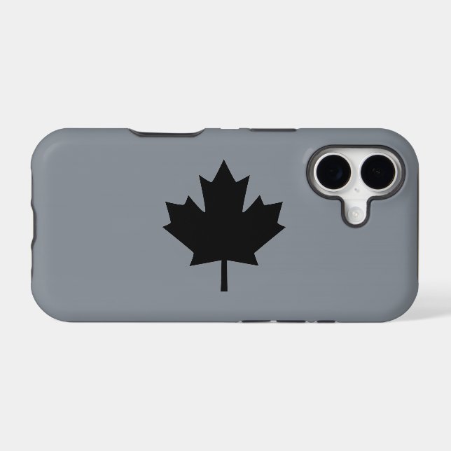 Canadian Black Maple Leaf Symbol (Back (Horizontal))