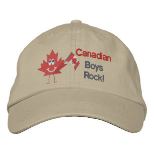 Canadian Boys Rock Embroidered Hat