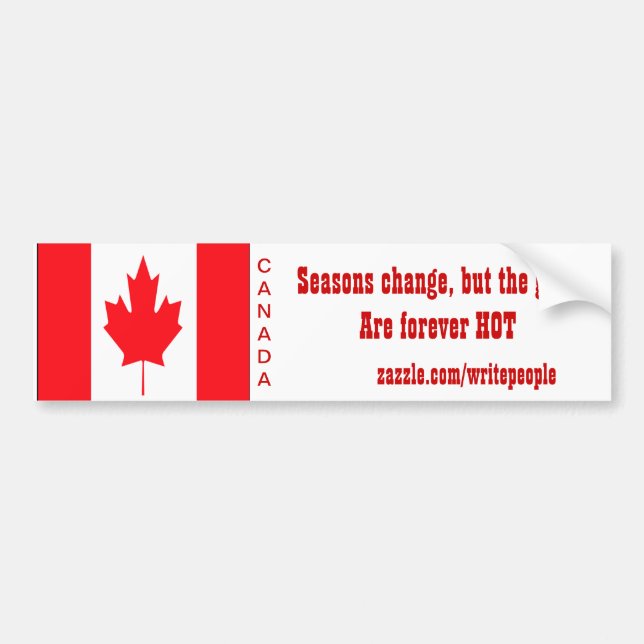 canadian bumper stickers (Front)