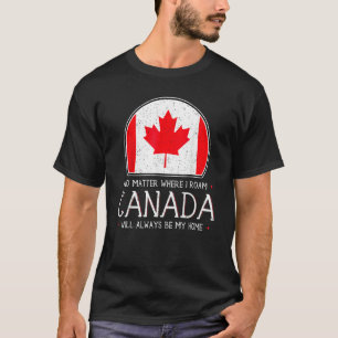 Canadian Canada Pride Flag North Maple Leaf Eh Cou T-Shirt