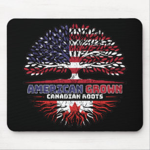 Canadian Canada US American USA United States Tree Mouse Mat