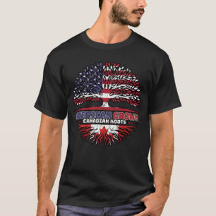Canadian Canada US American USA United States Tree T-Shirt