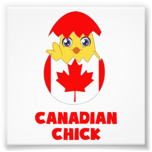 Canadian Chick, a Girl From Canada Photo Print
