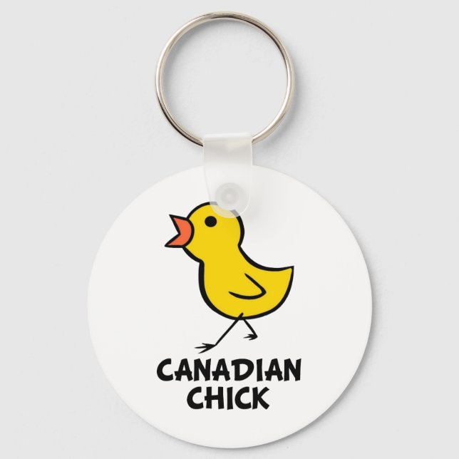 Canadian Chick Key Ring (Front)