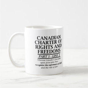 Canadian Christian Canada Charter Freedom Religion Coffee Mug