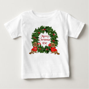 Canadian Christmas Baby T-Shirt