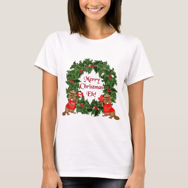 Canadian Christmas T-Shirt (Front)