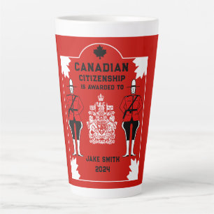 Canadian Citizenship Celebration Gift Latte Mug