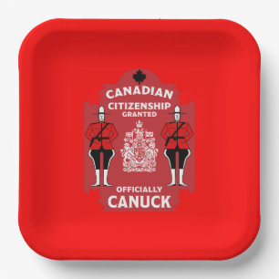 Canadian Citizenship Celebration Gift Paper Plate
