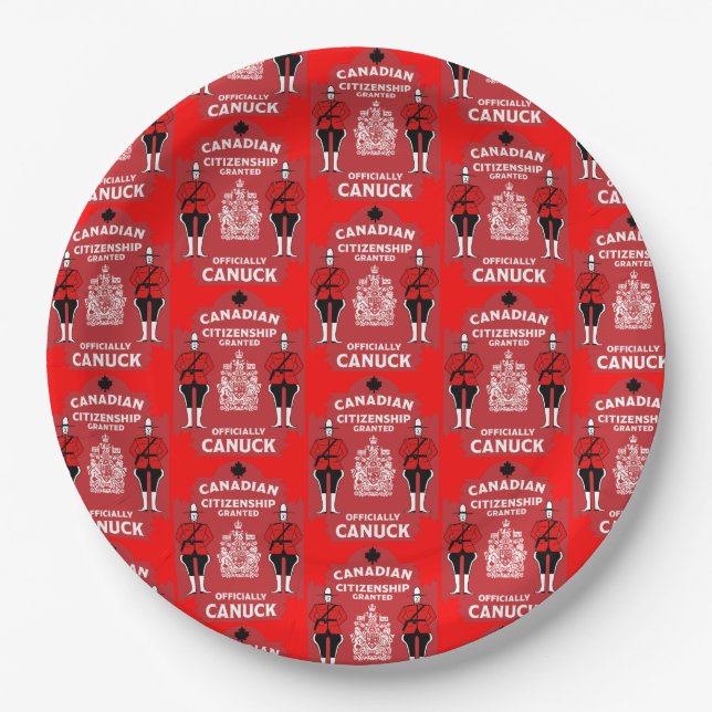 Canadian Citizenship Celebration Gift Paper Plate (Front)
