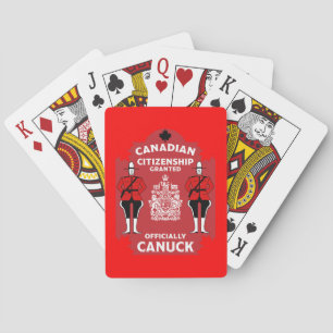 Canadian Citizenship Celebration Gift Playing Cards