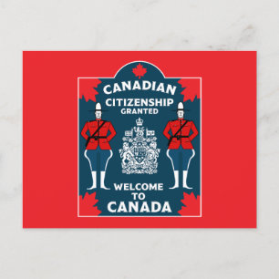 Canadian Citizenship Celebration Gift Postcard