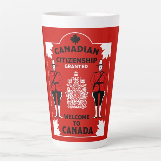 Canadian Citizenship Celebration Latte Mug (Front)
