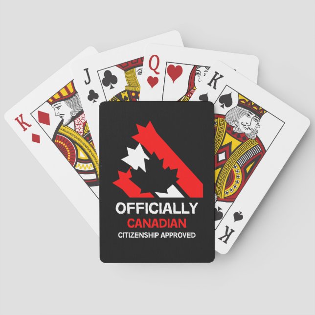 Canadian Citizenship Celebration Playing Cards (Back)