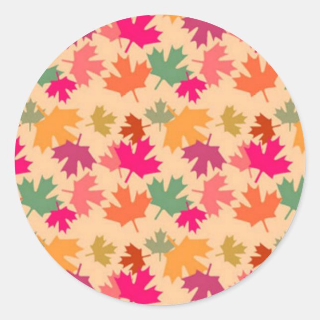 Canadian Classic Round Sticker (Front)