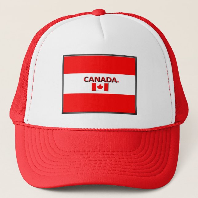 Canadian Colours Flag Trucker Hat (Front)
