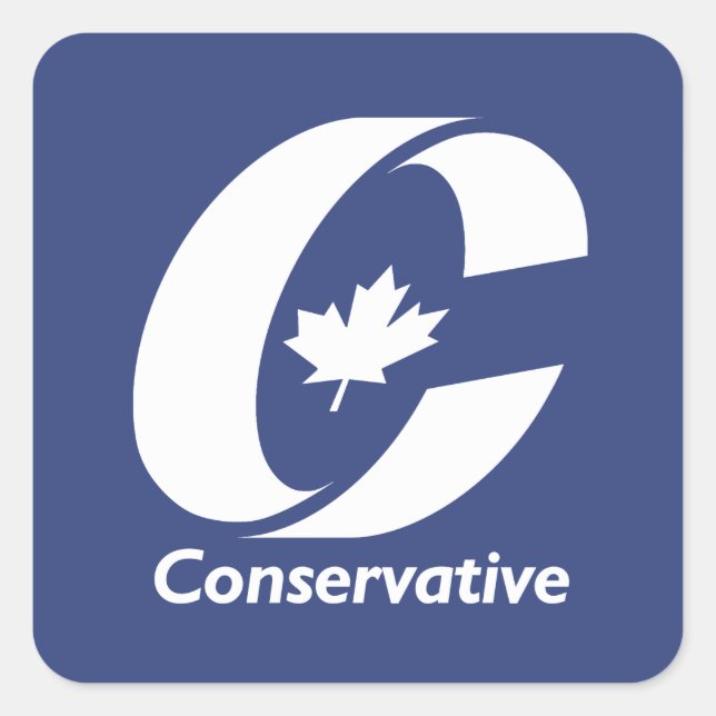 Canadian Conservative Party Square Sticker (Front)