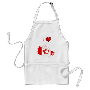 Canadian country flag standard apron