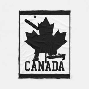 Canadian Cricket Shirt Canada Cricket  Fleece Blanket