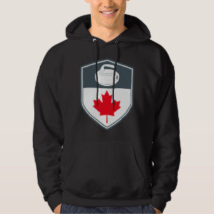 Canadian Curling Team Winter Sport Canada Flag Hoodie