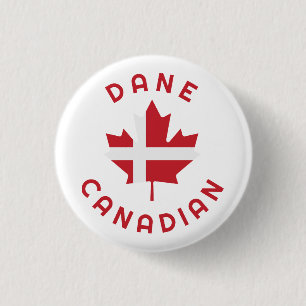 Canadian Dane Roots 3 Cm Round Badge